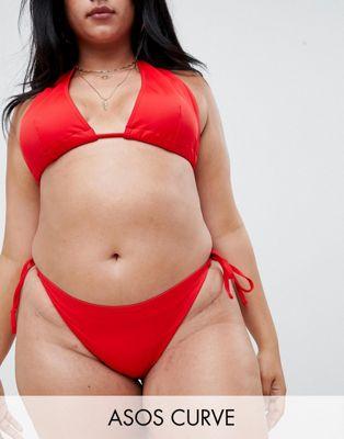 DESIGN Curve Tie Side Bikini Bottom