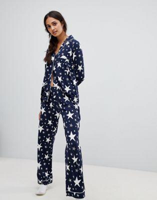 Chelsea Peers sparkle star print pyjama set
