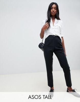 DESIGN Tall elasticated clean tapered PANTS