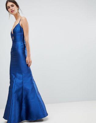 Minuet Fishtail Maxi Dress With Cut Out Detail